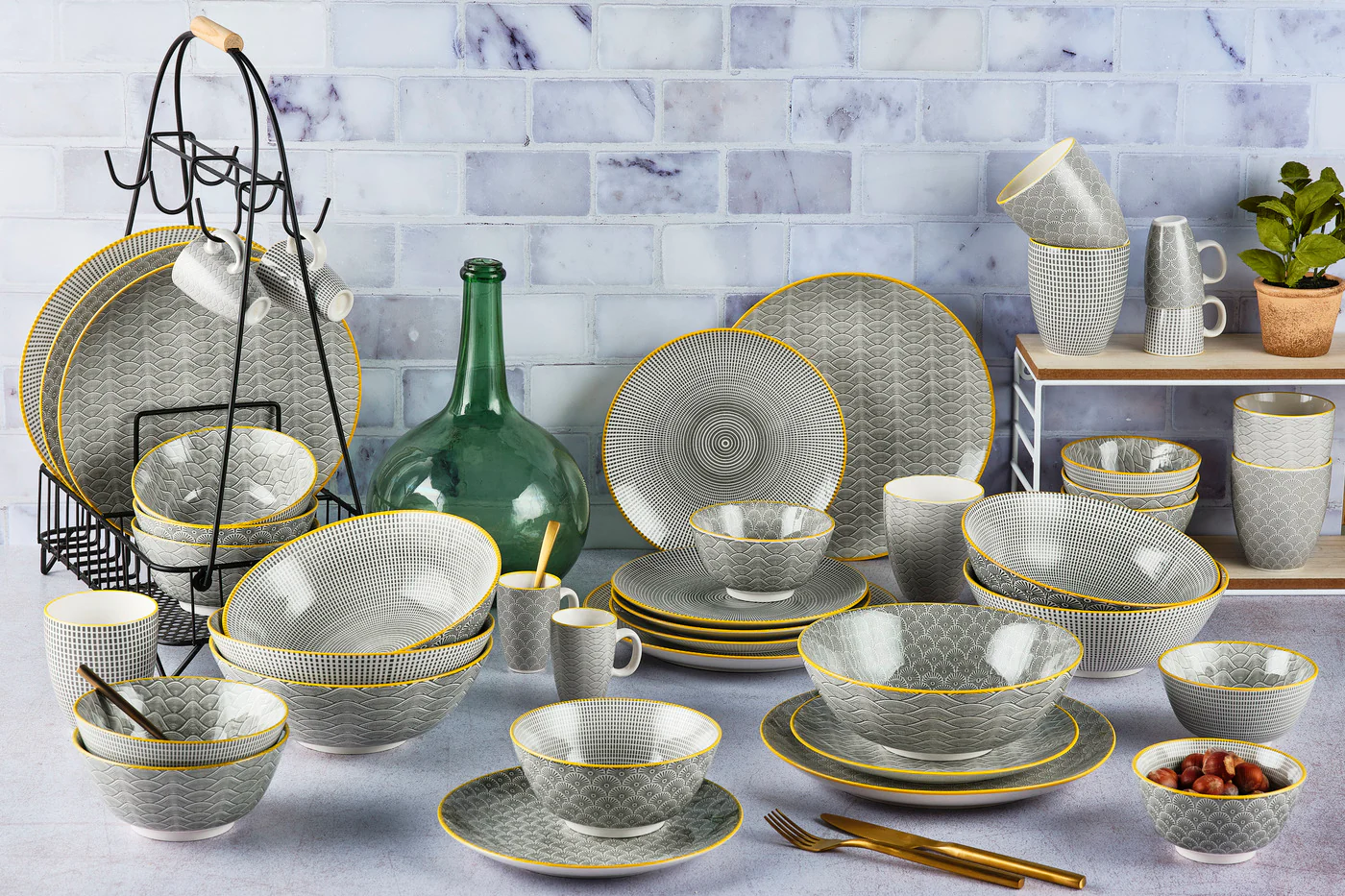 Assiette PATTERN Ø21cm - 6 pièces - Eclipse - Image 8