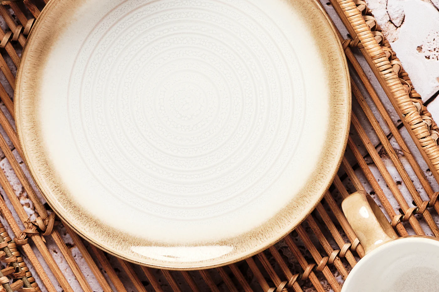 Assiette COSMOS Ø21,5cm - 6 pièces - Crème - Image 5