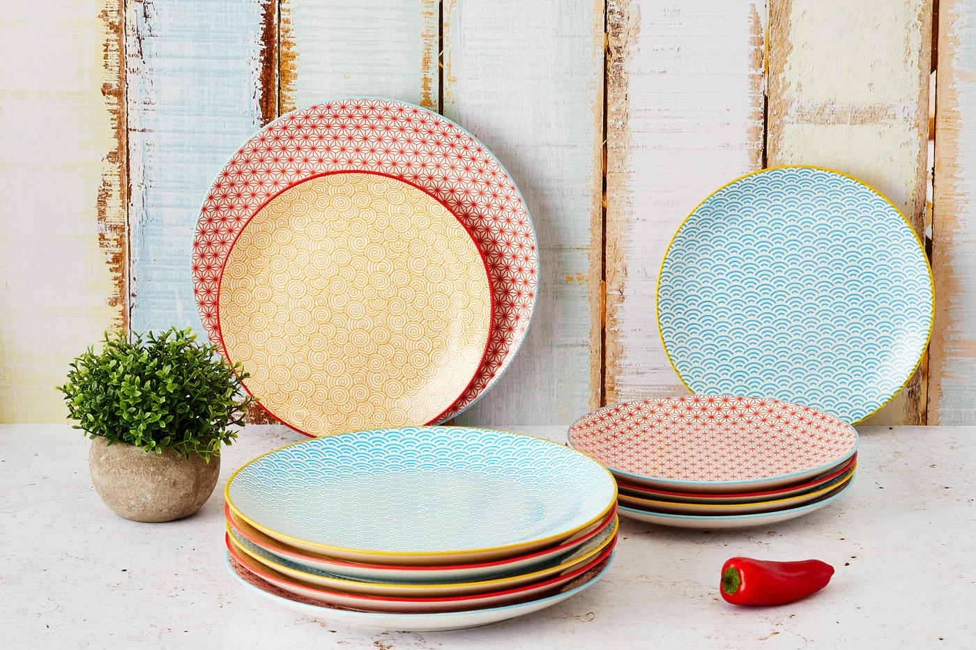 Assiette PATTERN Ø21cm - 6 pièces - Color - Image 6