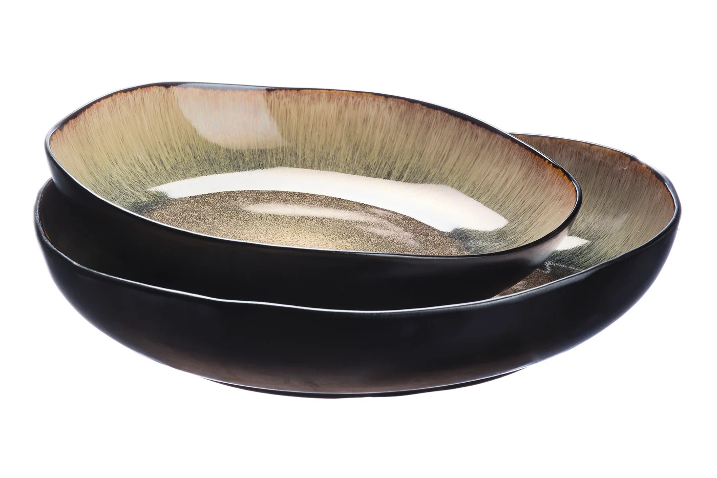 Corbeille à fruits IRIS Ø27,5cm et Ø32,5cm - 2 pièces - Marron sauvage - Image 3