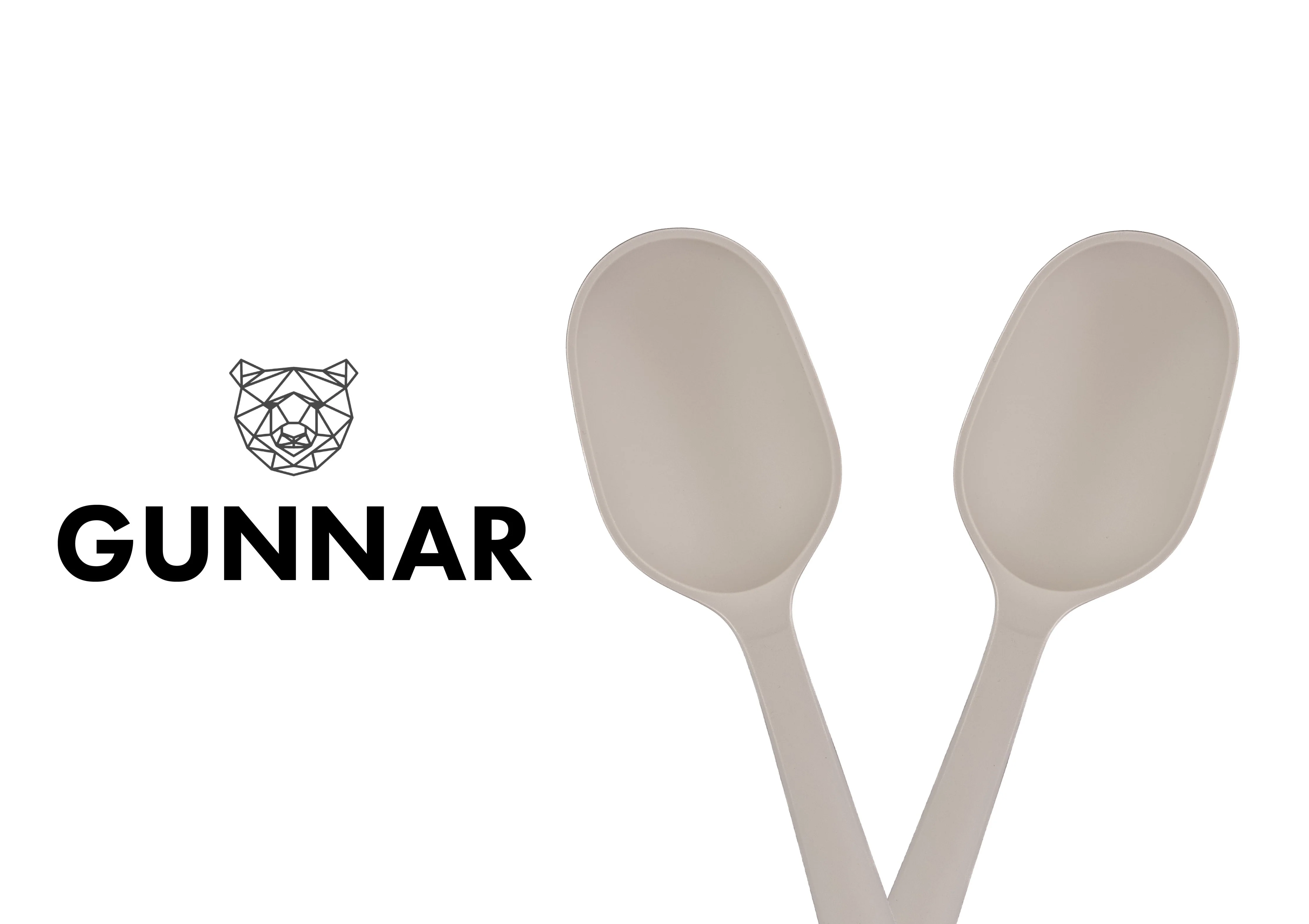 Couverts à salade en bois et silicone GUNNAR - Image 3