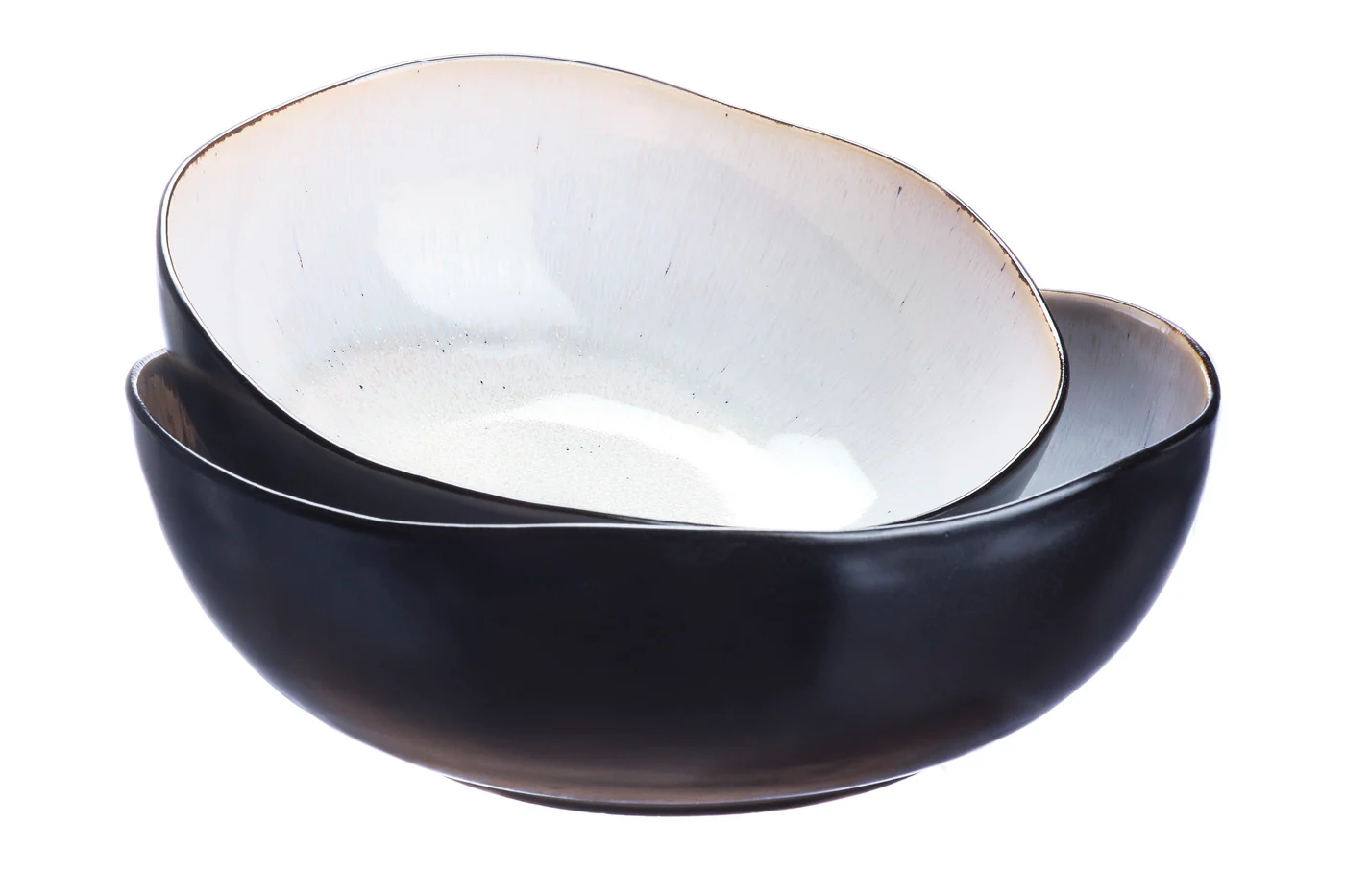 Saladier IRIS Ø24cm et Ø28,5cm - 2 pièces - Blanc ivoire - Image 3