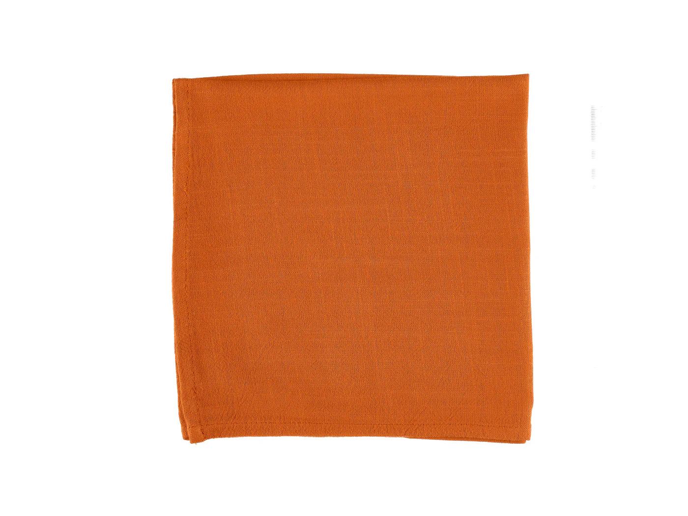 Serviette de table - 6 pièces - Lin et coton orange - Image 3
