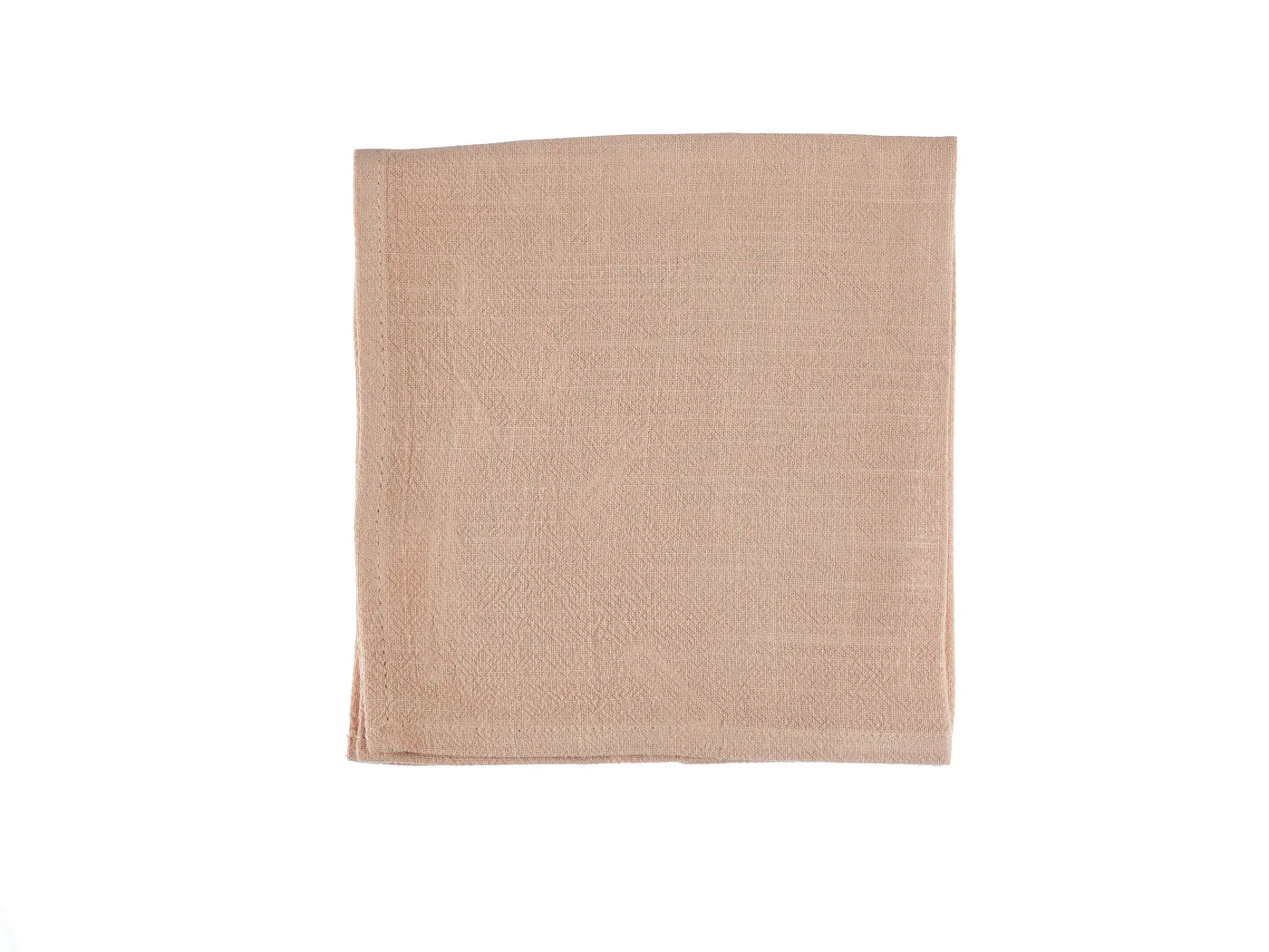Serviette de table - 6 pièces - Lin et coton rose pâle - Image 3