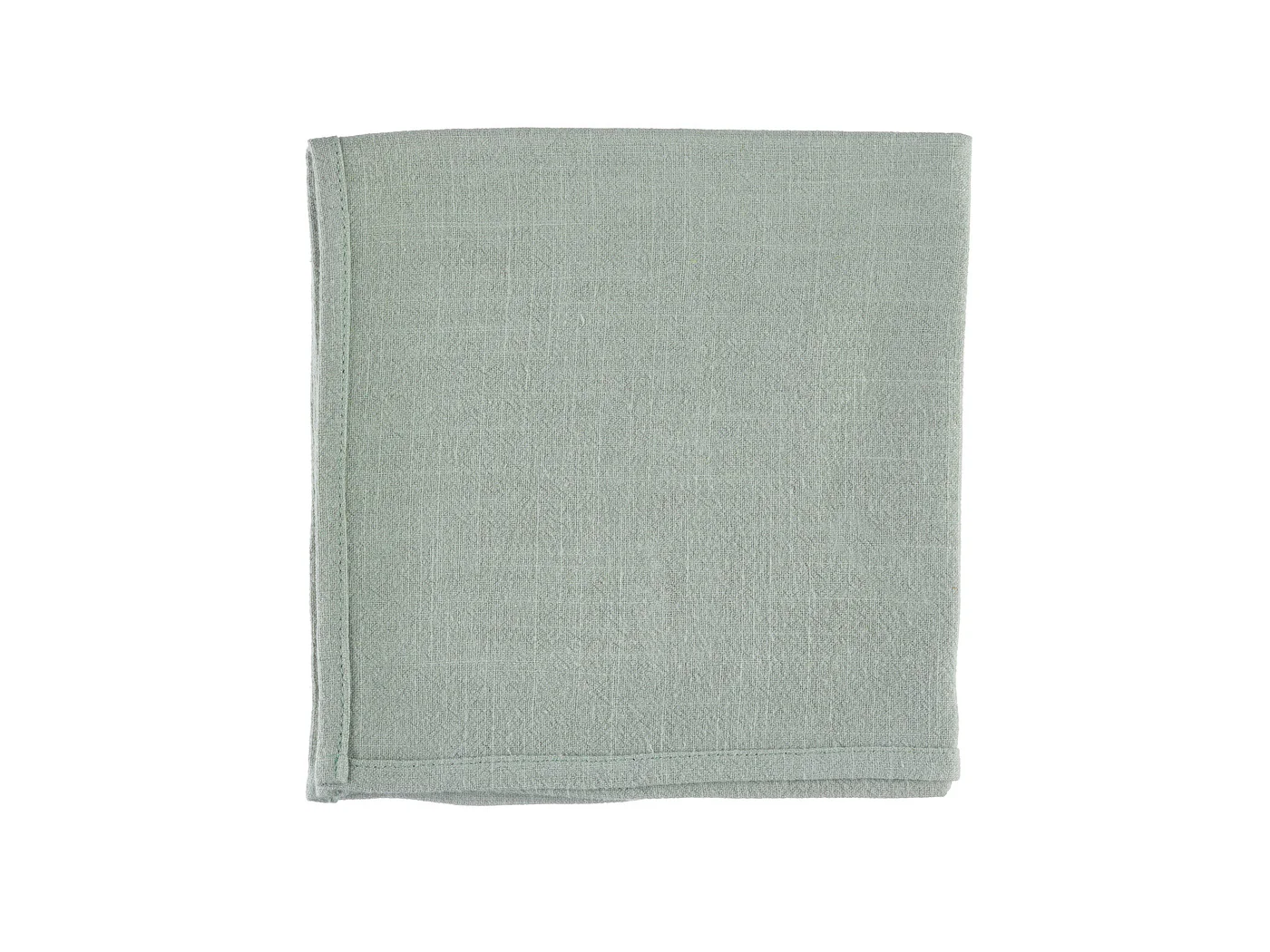 Serviette de table - 6 pièces - Lin et coton vert pâle - Image 3
