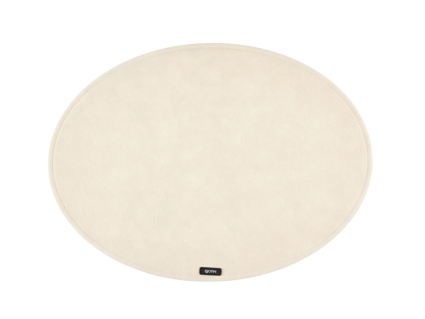 Set de table ovale - 6 pièces - Feutre recyclé beige - Image 4