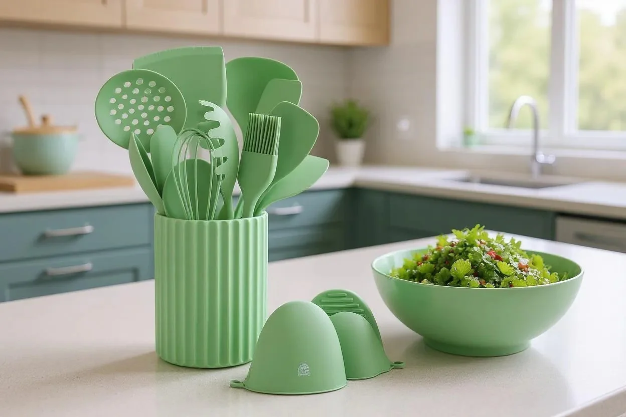 Set d'ustensiles de cuisine en silicone IVAR - 15 pièces - Image 6